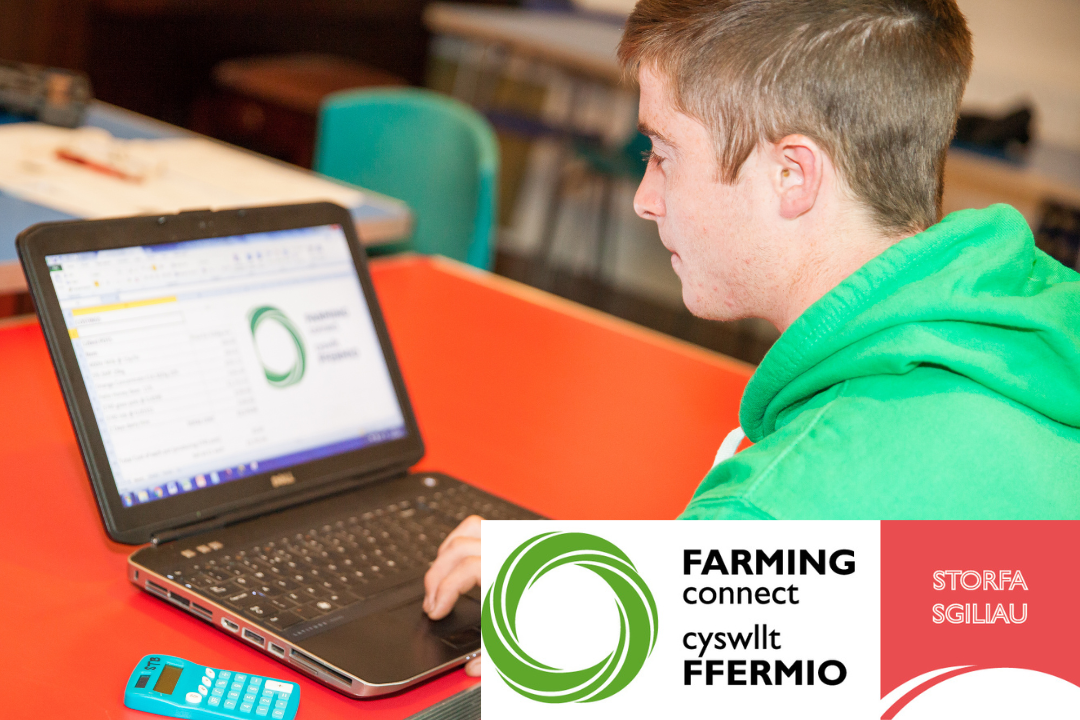 A young man with a laptop